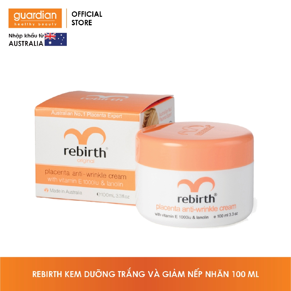 Kem nhau cừu dưỡng trắng và giảm nếp nhăn Rebirth (100ml)