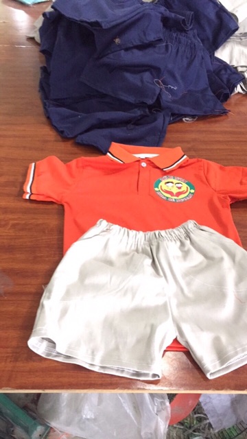 Đồng phục cổ bẻ mầm non cotton loại 1 đủ màu đủ size
