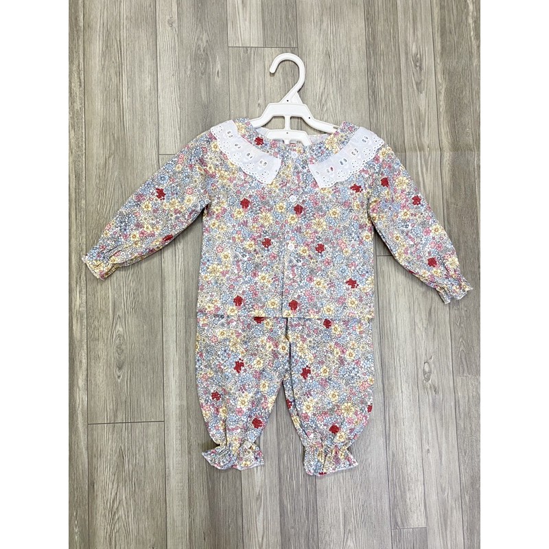 Bộ Pijama hoa nhí viền ren