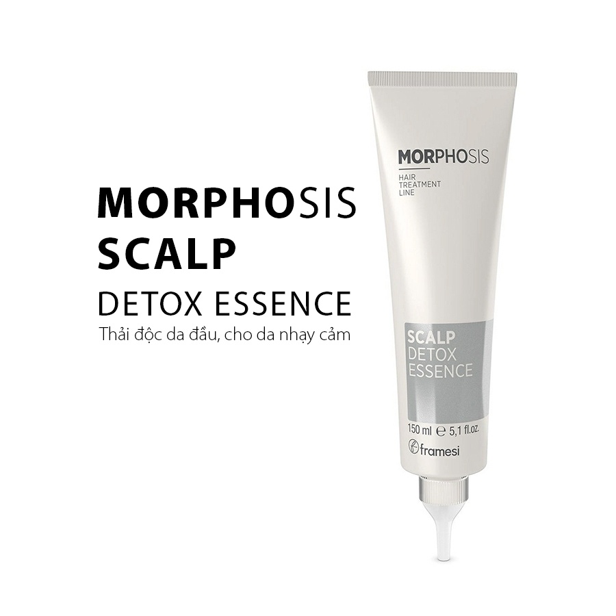 Kem thải độc da đầu cho da nhạy cảm thanh lọc da dầu bã nhờn gầu ngứa Morphosis Scalp Detox Essence 150ml