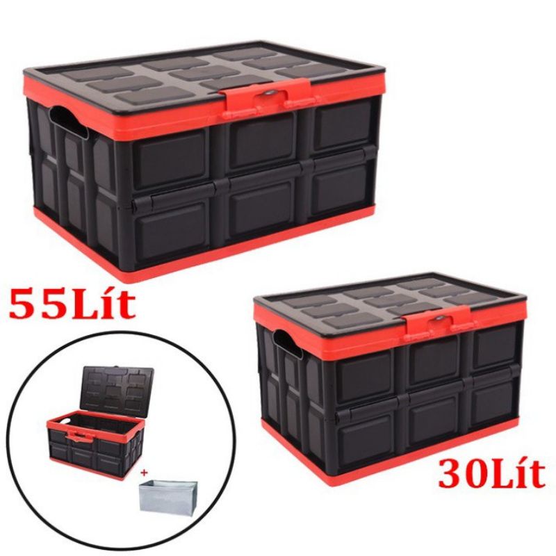 Thùng đựng đồ hộp đựng đồ để cốp xe ô tô có thể gấp gọn