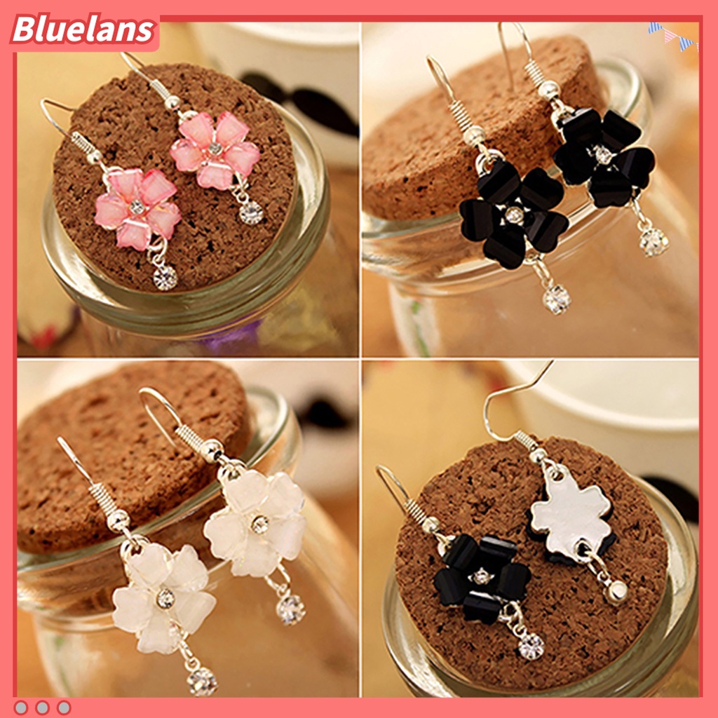 Cặp khuyên tai hợp kim hình hoa thanh lịch sang trọng quý phái dành cho nữ