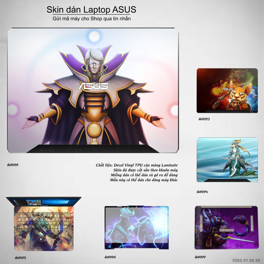 Skin dán Laptop Asus in hình Dota 2 _nhiều mẫu 16 (inbox mã máy cho Shop)