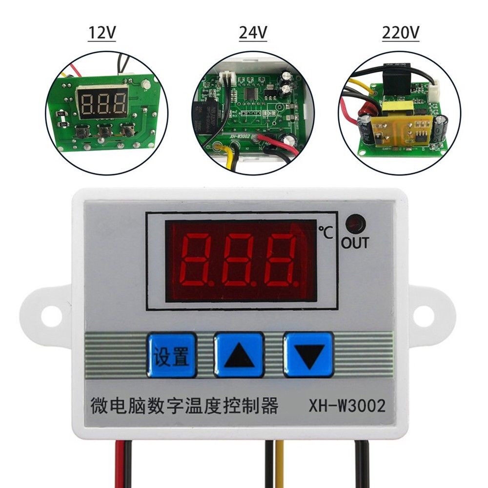 Bộ Điều Khiển Nhiệt Độ Kỹ Thuật Số AIDEEPEN XH-W3002 DC 12V 10A W3002