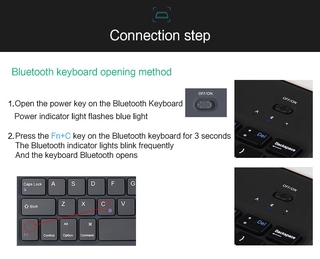 Touchscreen Bluetooth Keyboard for Android Windows System Tablet Laptop Wireless Bluetooth with Touchpad Keyboard