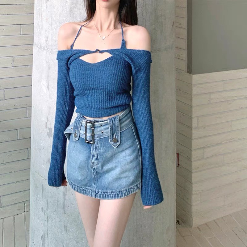 Áo yếm kèm khoác vải thun gân hot hit