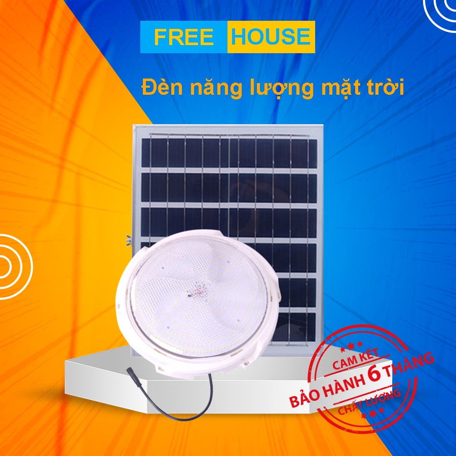 Đèn Tích Điện Năng Lượng Mặt Trời Đèn Ốp Trần Công Suất Lớn 300W 400W 500W Thời Gian Sử Dụng Tới 16h