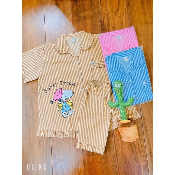 Set bộ pijama kate chuẩn Thái Lan cute (hình thật)