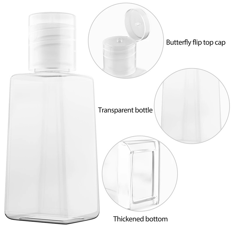Chai Nhựa Rỗng Trong Suốt Dạng Bóp 30/60ML Dùng Đựng Xà Phòng/Dầu Gội/Sữa Rửa Tay