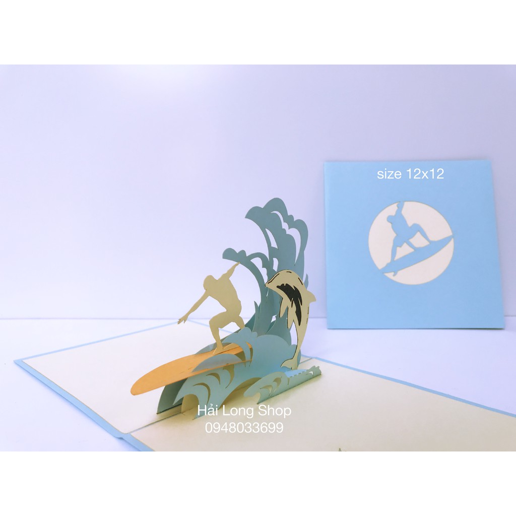 Lướt Sóng - Windsurfing - Thiệp 3D | BigBuy360 - bigbuy360.vn