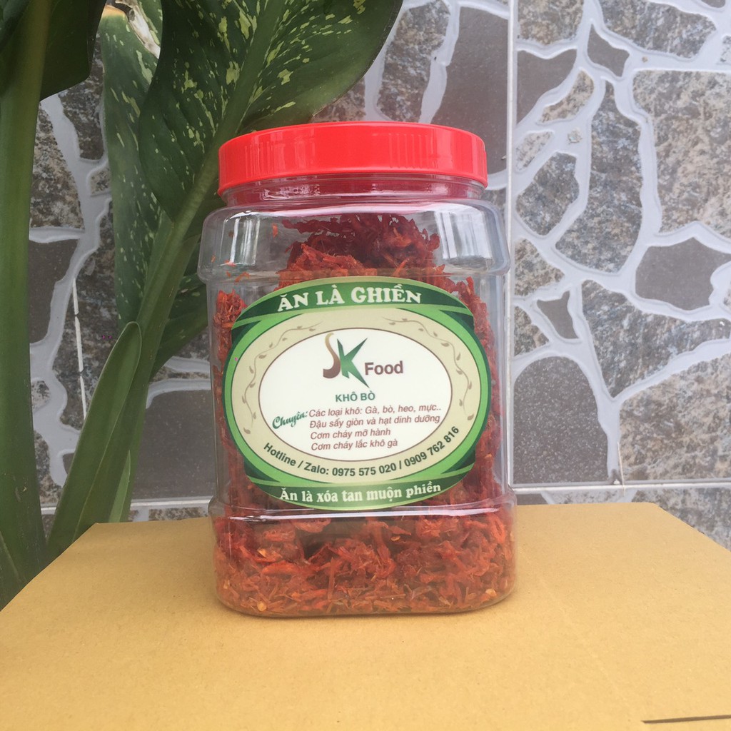 KHÔ BÒ SỢI 500G SK FOOD THƠM NGON CHẤT LƯỢNG