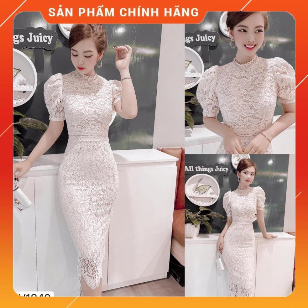 Đầm Body dự tiệc, Đầm dáng ôm ren Hàn cao cấp ❤️ Freeship ❤️ Tay bồng hack chiều cao, tôn dáng