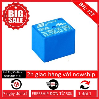 Relay rơ le 5v 12v 24v - 250VAC 10A SRD 5P-linhkiendientubk