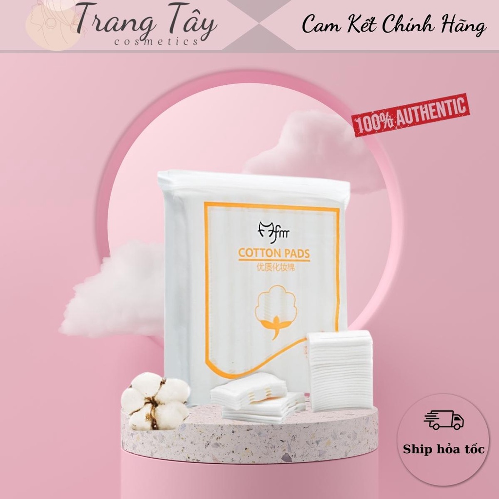 Bông tẩy trang 3 lớp Cotton Pads túi 222 miếng
