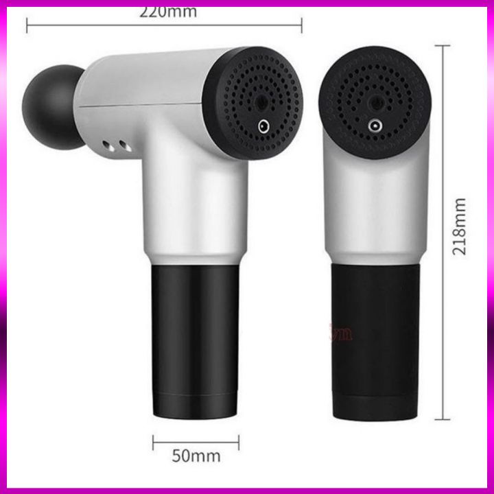 Máy massage cầm tay cổ vai gáy chân cao cấp 4 đầu 6 chế độ, Máy đấm bóp rung mát xa giúp giãn cơ, đỡ mỏi toàn thân