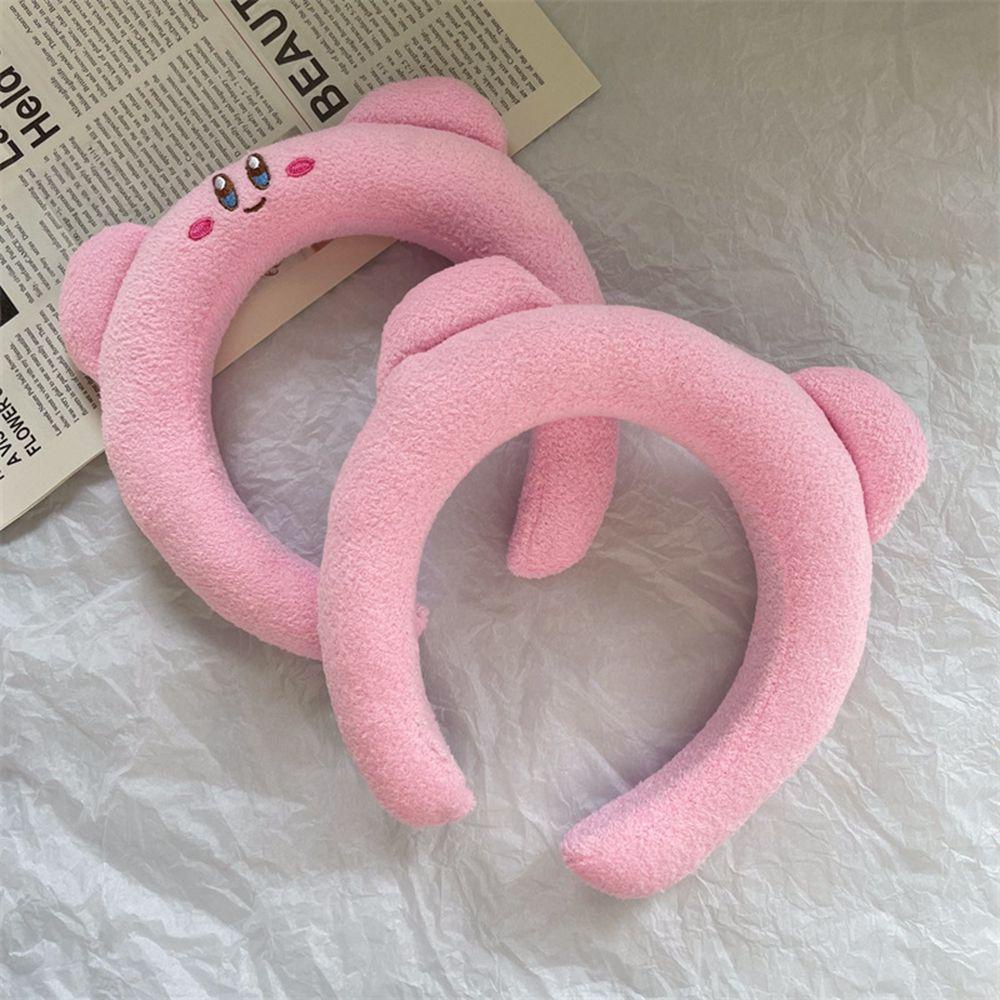 Băng Đô Cài Tóc Bằng Mút Dày Dặn Họa Tiết Hoạt Hình Kirby Ngọt Ngào Cho Nữ