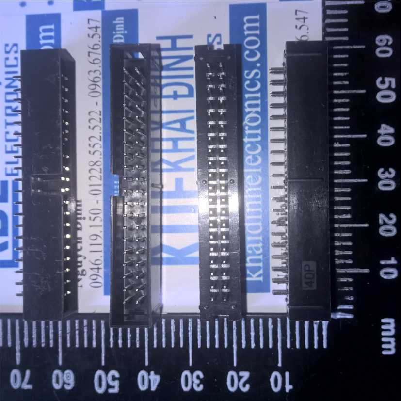 Đầu nhựa cổng iDE40 CÁI chân thẳng 2.54MM DC3-40P (5 cái) kde0451