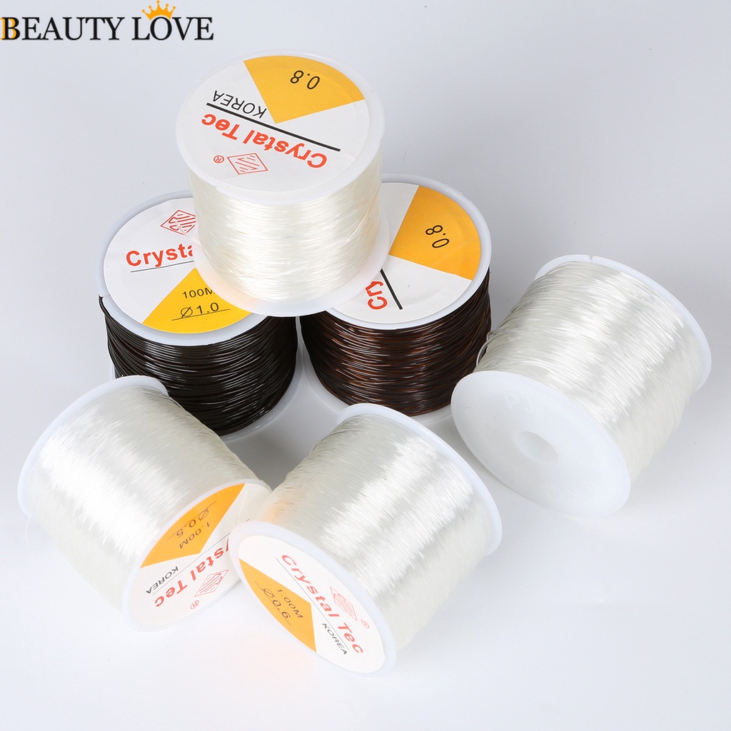 Cuộn Dây Co Giãn Pha Lê Trong Suốt Dùng Làm Trang Sức Thủ Công / Vòng Đeo Tay DIY