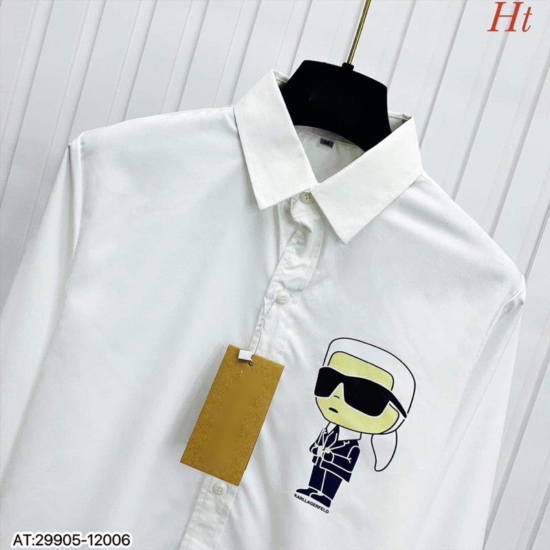 Áo sơ mi cậu bé đeo kính đen HT12