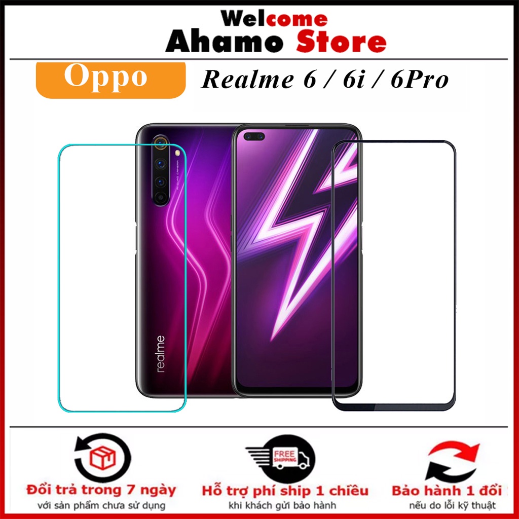 [FreeShip_50K] Kính Cường Lực Realme 6 Full Màn - Ms01