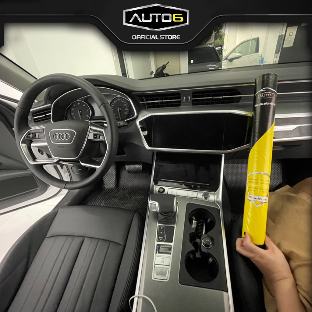 Bộ chi tiết Film PPF trong suốt dán xe AUDI A6 2021-2023 chống xước bảo vệ nội thất ô tô - AUTO6