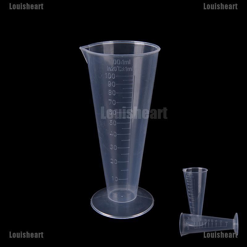 Cốc đo lường bằng nhựa trong suốt tiện lợi 50ml 100ml