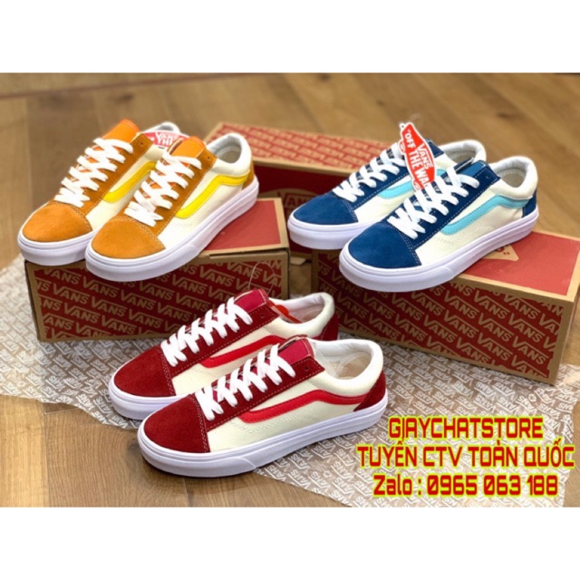 [FULL BOX]Giày Sneaker Vans Old Skool 3 Màu Siêu Hot