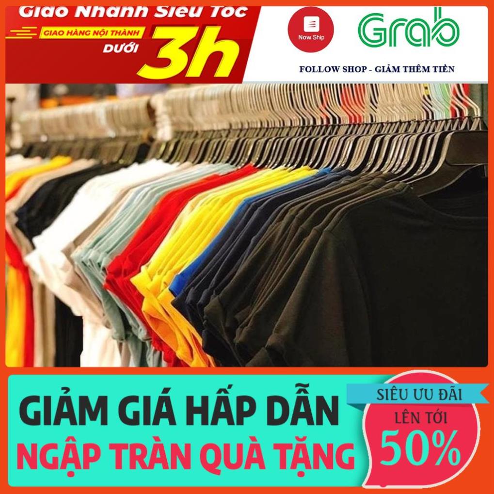 Áo Thun Trơn Nam Nữ Nhiều Màu Vải Dày Không Xù Lông - ÁO THUN UNISEX 1ST Shop new