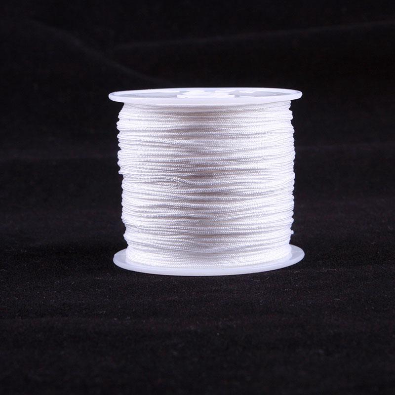 🌈HN 1 cuộn 45M Dây nylon Trung Quốc Nút thắt Macrame Vòng đeo tay Dây bện 0,8MM