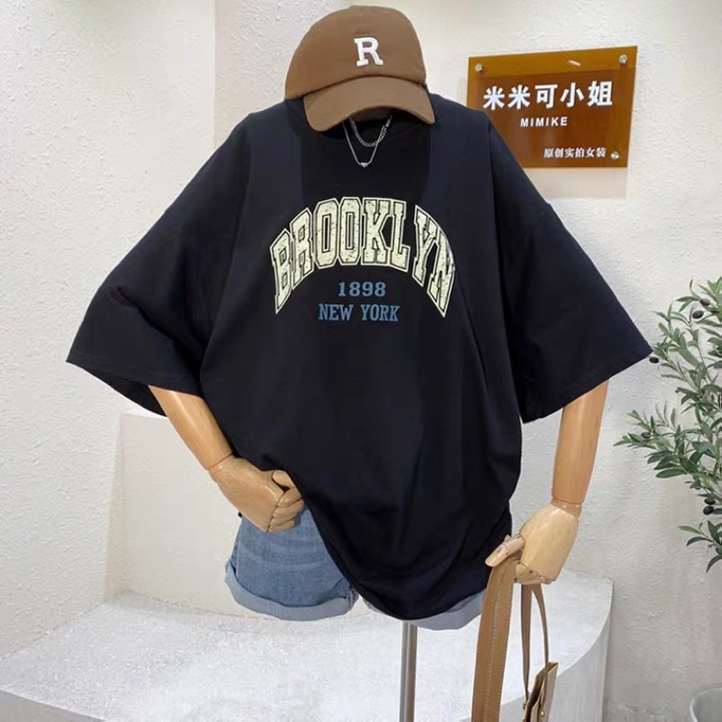 Áo phông 3158 ,áo thun nữ form rộng chất cotton in chữ new york