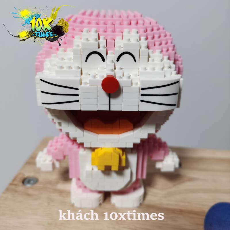 (size 15cm) mô hình 3d doraemon hoạt hình doremon dễ thương, đồ chơi lắp ráp quà tặng bạn trai bạn gái, đồ decor