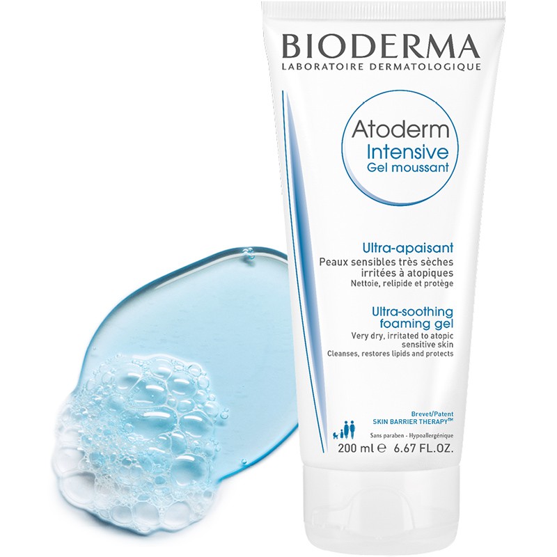 Gel rửa mặt da khô Bioderma - Atoderm Intensive Gel Moussant ( 200mL )