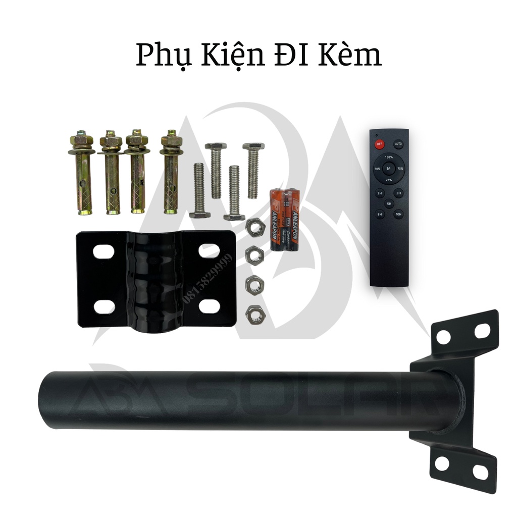 440W ĐÈN ĐƯỜNG NĂNG LƯỢNG MẶT TRỜI , TẤM PIN LIỀN THỂ , IP67 CHỐNG NƯỚC ABM Solar