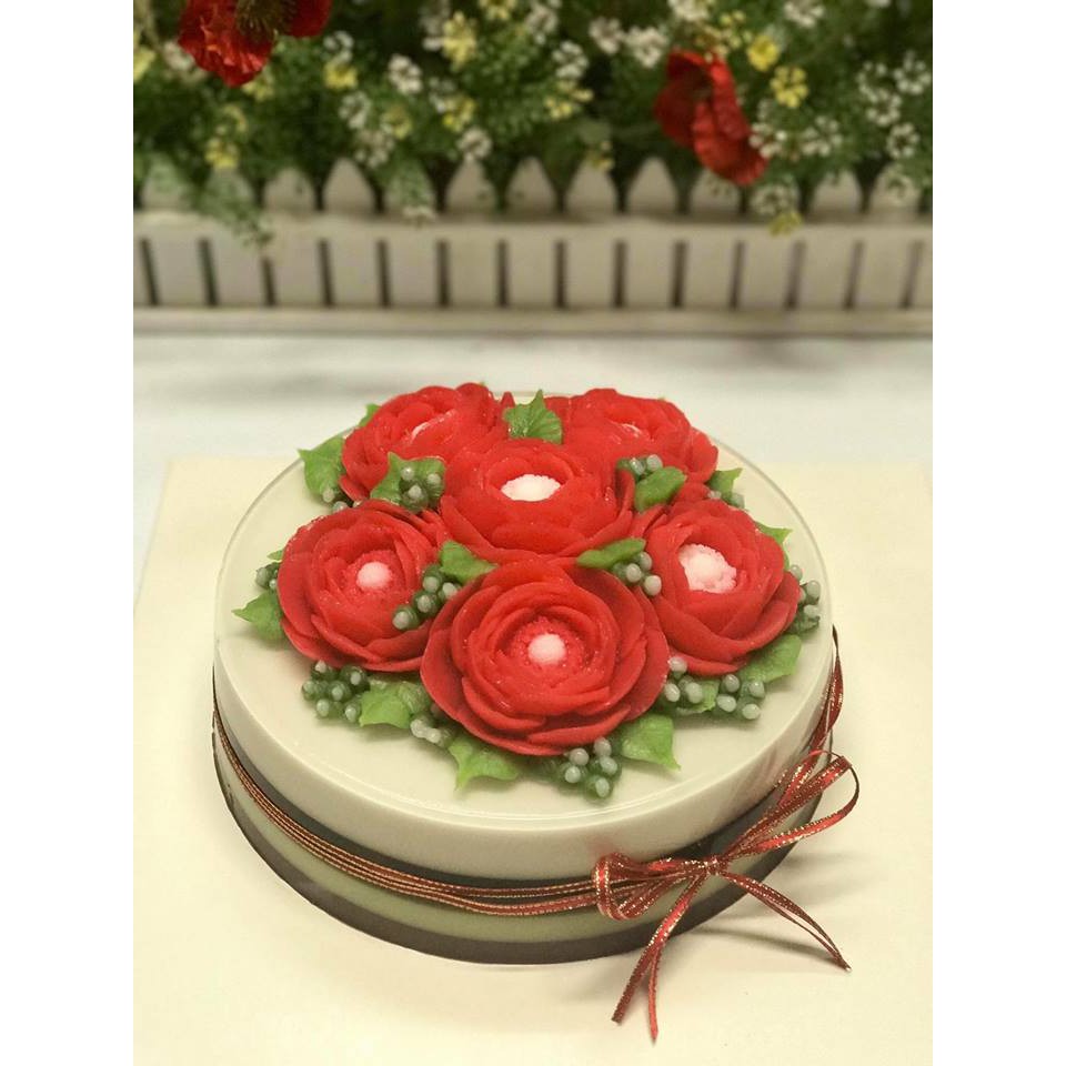 Khuôn Silicone Hoa Hồng Pháp Hồng Trà