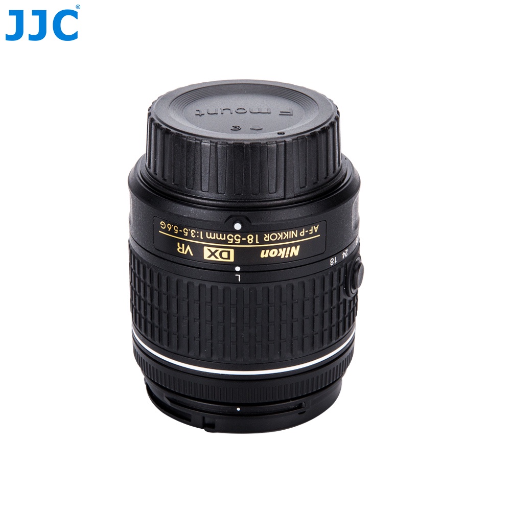 JJC Nắp thân máy Nikon F &amp; Bộ che ống kính phía sau (Gói 2 PCS) dành cho Máy ảnh &amp; Ống kính ngàm Nikon F, Nikon D750 D850 D500 D3500 D3400 D5600 D5500 D5300 D7500 D7200 D7100 và hơn thế nữa