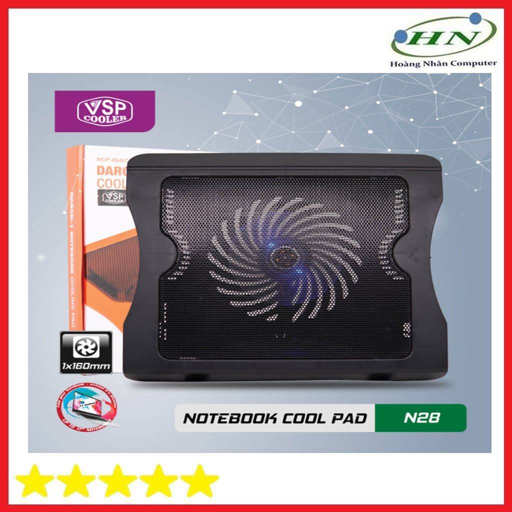 Đế Tản Nhiệt VSP Cooler N28 (1*Fan 16cm)