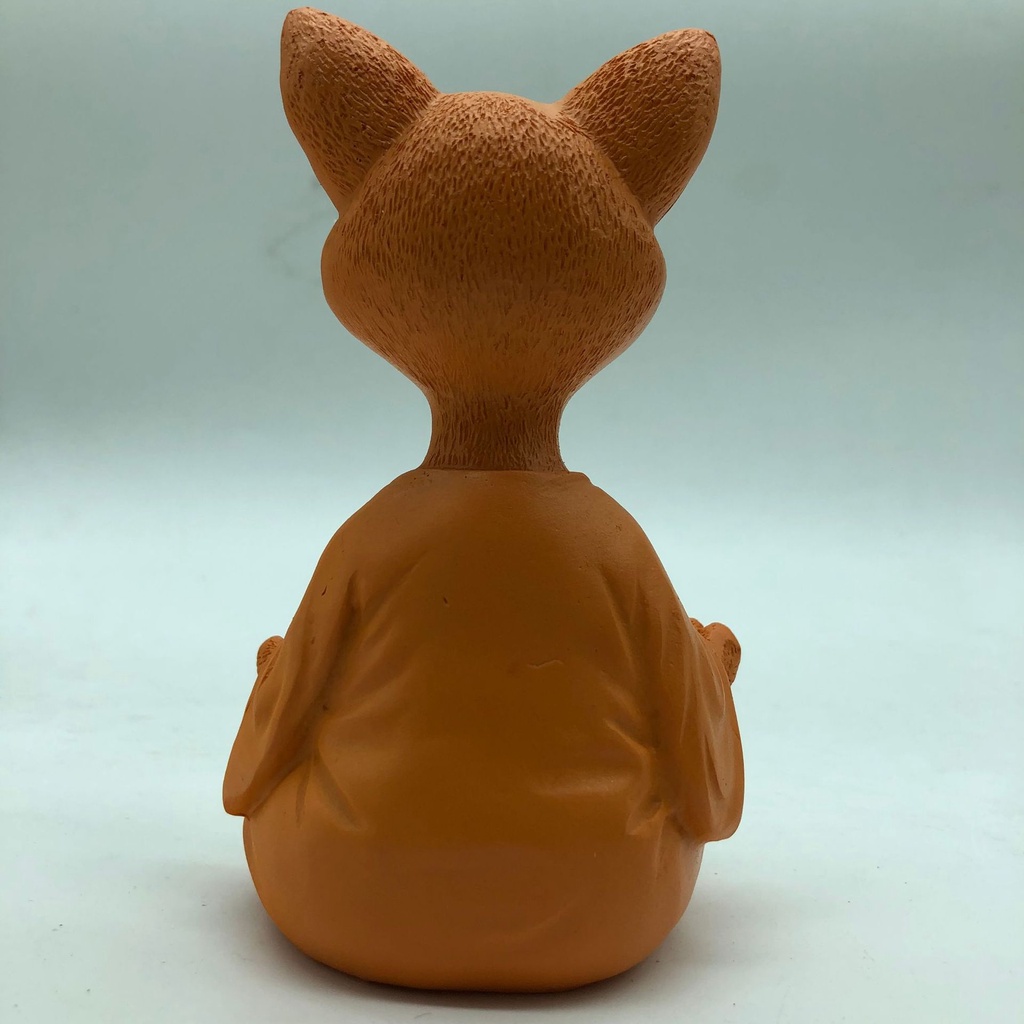 Tượng Mèo Ngồi Thiền Bằng Nhựa Resin Dùng Trang Trí Nhà Cửa