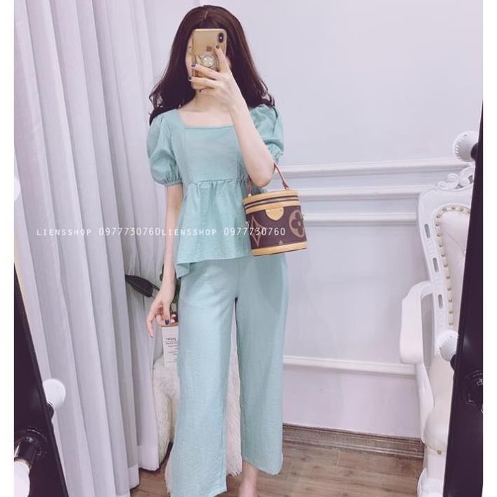 Bộ đồ nữ chất vải đũi | BigBuy360 - bigbuy360.vn