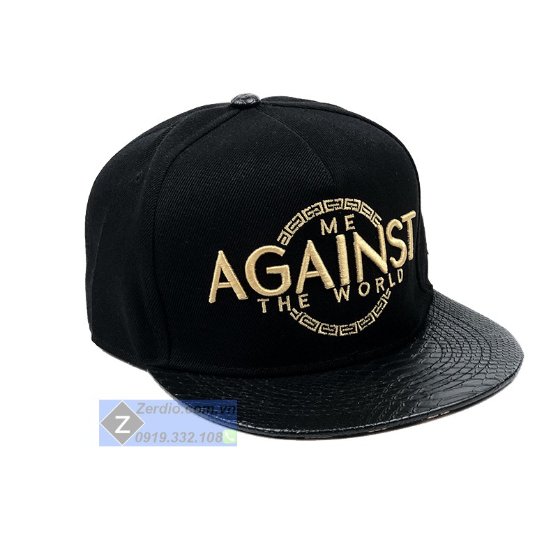 Nón nam nữ snapback Against hiphop đen cao cấp cho cả nam và nữ