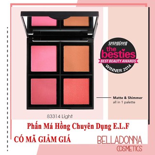 Phấn má hồng chuyên nghiệp e.l.f. studio blush palette light 16g