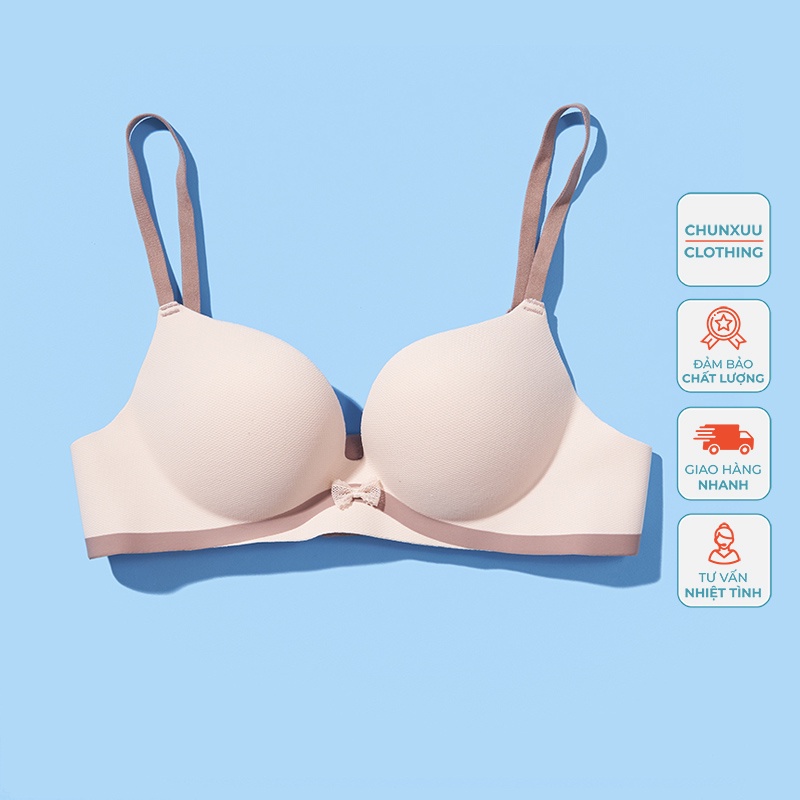 Áo ngực nữ không gọng CHUNXUU, chất liệu đúc su cao cấp, thiết kế đơn giản- AV22