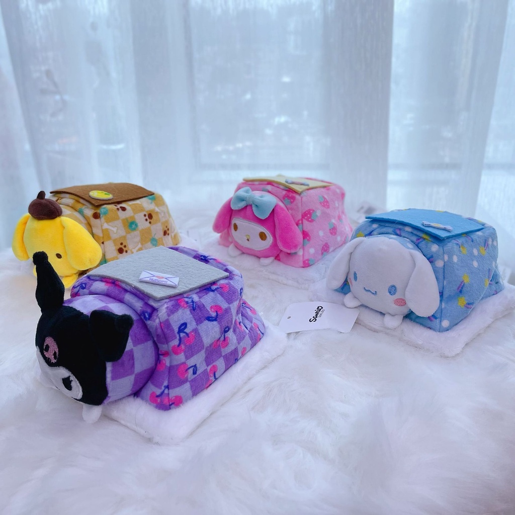 Sanrio Set 1 Thú Nhồi Bông Hình cinnamoroll kuromy kt pc melody Treo Túi Xách Cho Bé