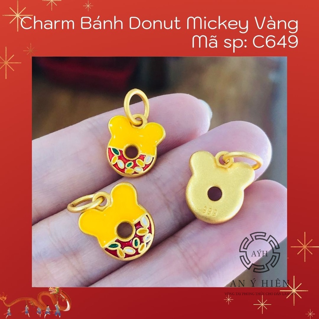 Charm Bánh Donut dễ thương #C649 ( An Ý Hiên)