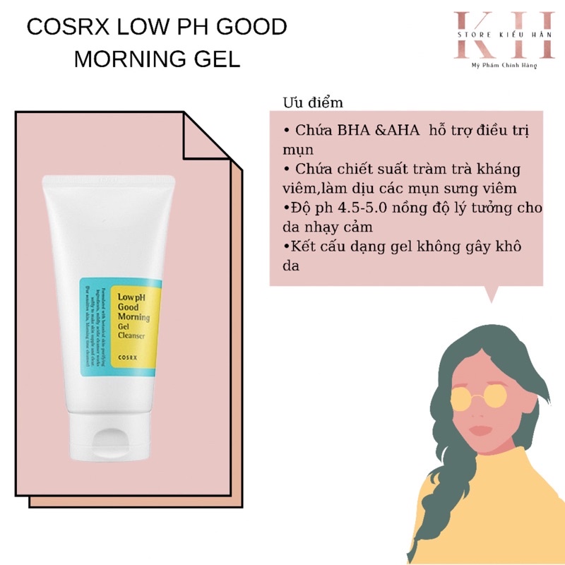 Sửa Rửa Mặt Dạng Gel Cosrx Good Morning Gel Cleanser (150 ml) cân bằng độ pH phù hợp với mọi loại da | BigBuy360 - bigbuy360.vn