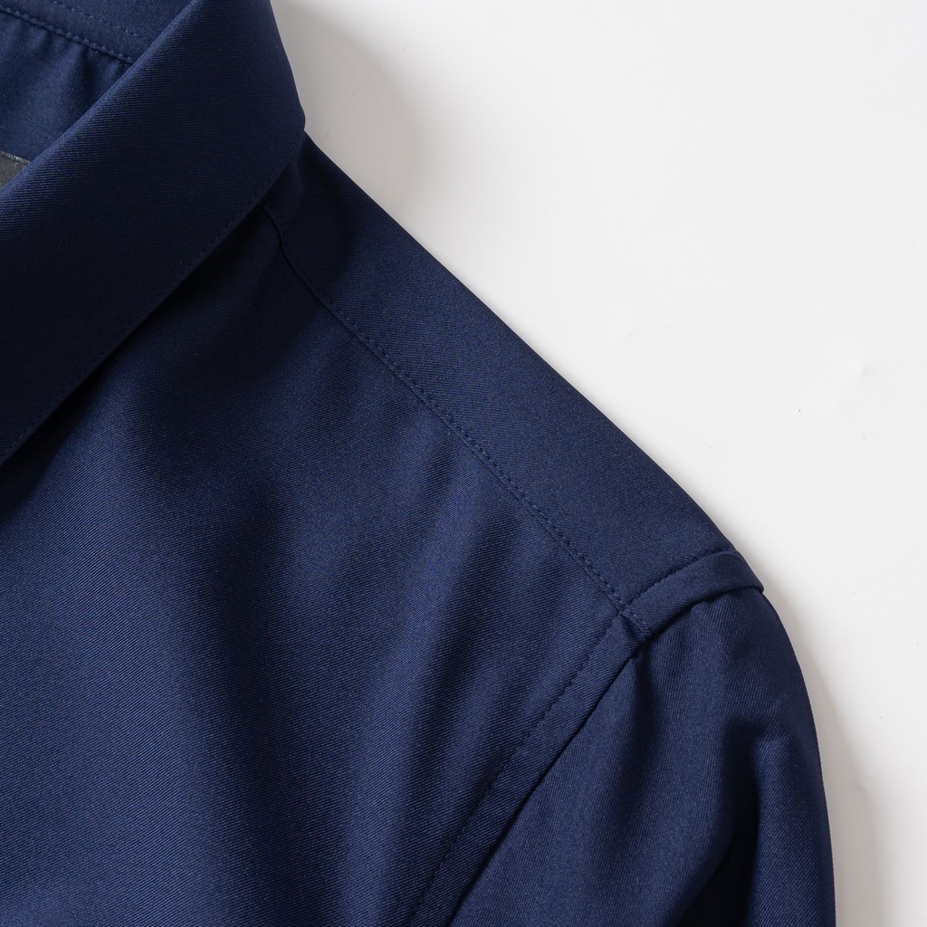 Áo Sơ Mi Nam Tay Dài Xanh Đen KENTA SMD0087