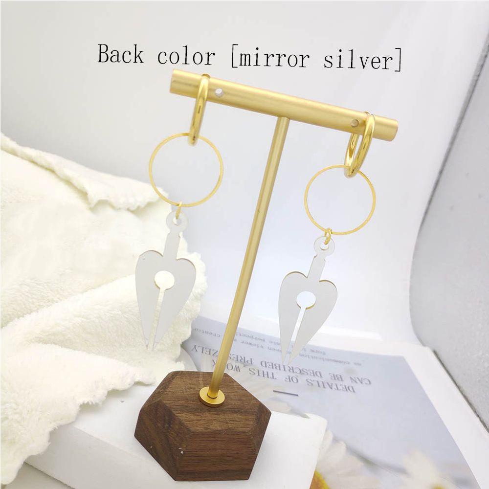 MXGOODS Bông Tai Dạng Vòng Họa Tiết Hoạt Hình Bằng Acrylic Thời Trang Cho Nữ