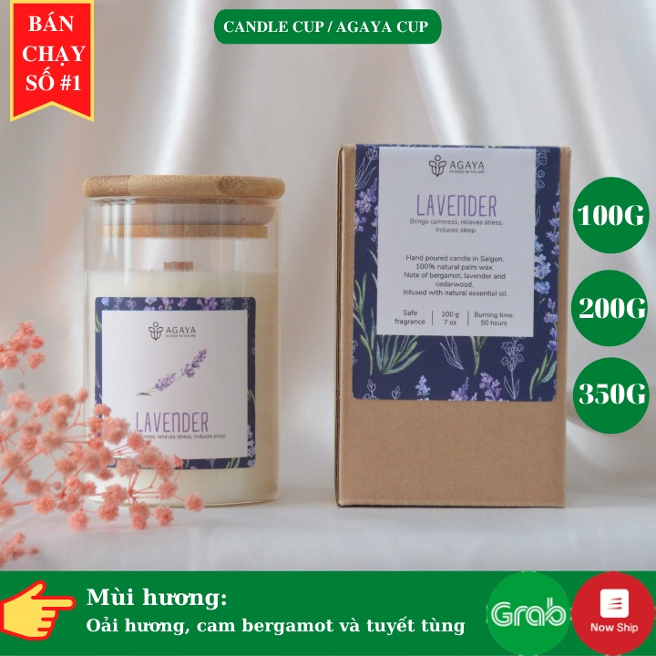Nến Thơm cao cấp Candle Cup AGAYA - Mùi LAVENDER