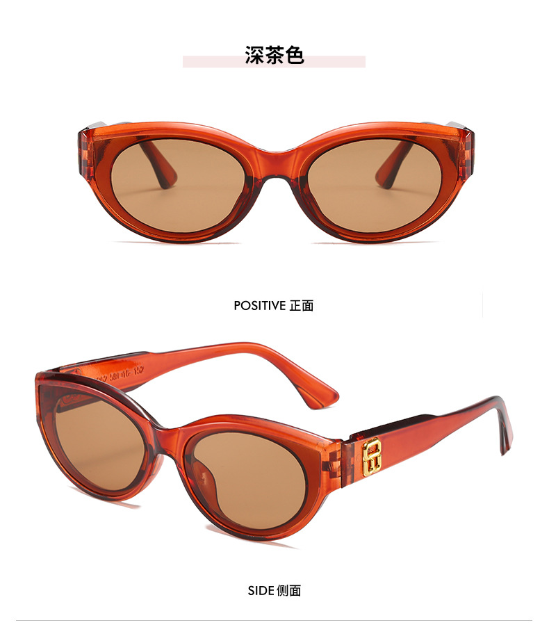 Kính Mát Mắt Mèo Phong Cách Retro Chống Tia Uv400 Cho Nữ