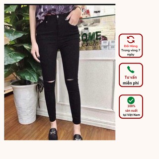 Quần jean nữ rách gối - thời trang - sành điệu