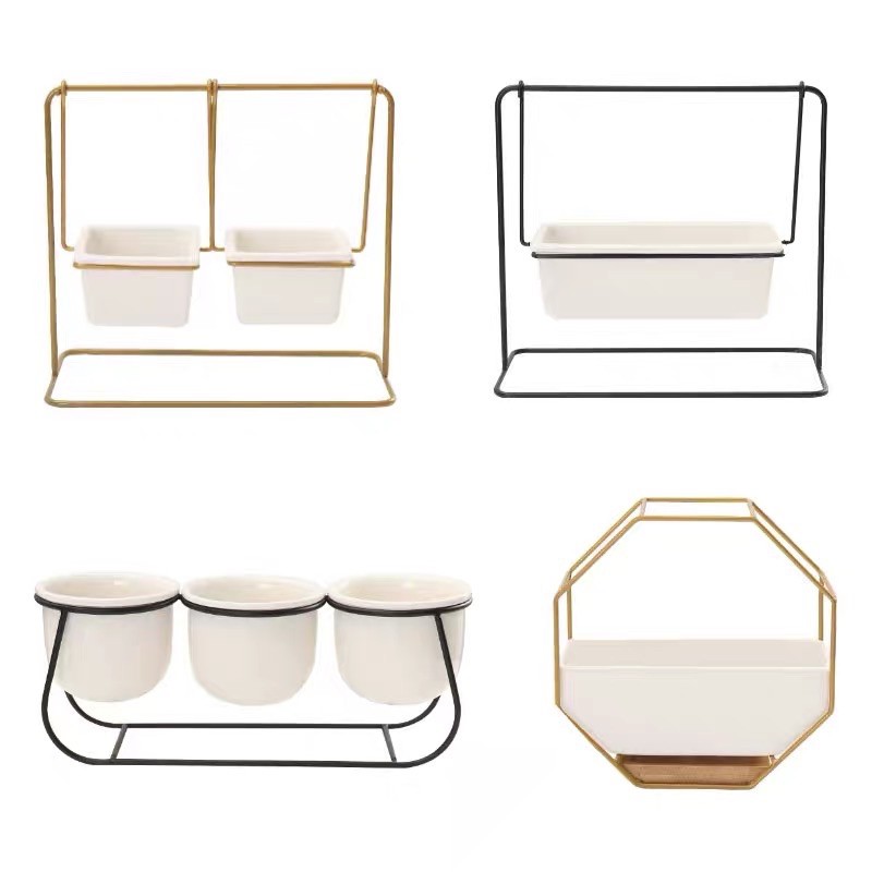 Giá để cây hình thang, thích hợp để bàn làm việc, phòng ngủ